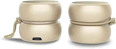 Xoopar Mini altoparlante Bluetooth ultra compatto 3 Cm Yoyo Speaker - Potente altoparlante da 3 Watt - Altoparlanti nomadi con 4 ore di autonomia - Telecomando Selfie (Stereo, gold)
